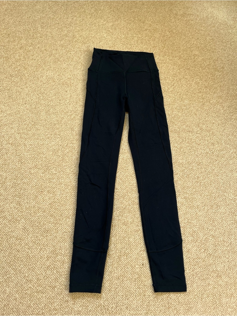 Navy lululemon in movement leggings